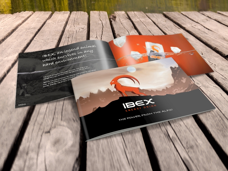 IBEX Energy Drink - Brochure Design